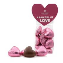 A bag full of love - rosa nougathjärtan