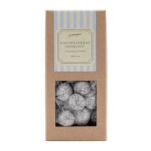 Karamelliserede hasselnødder med chokolade
