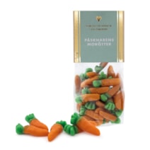 Påskeharens gulerødder i cellofanpose