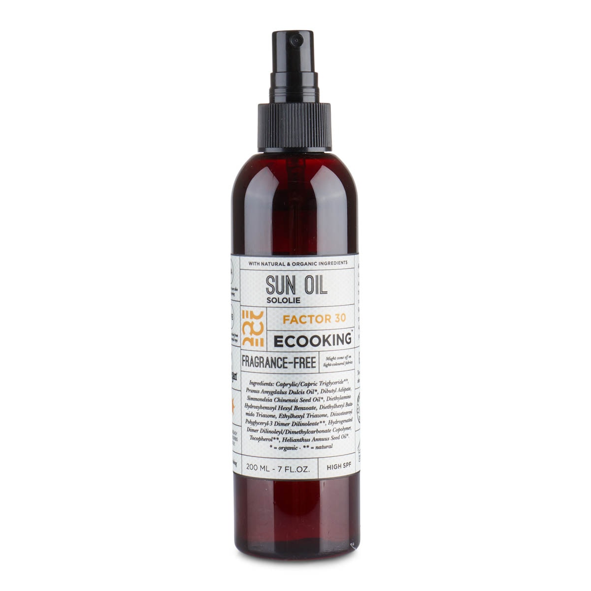 Ecooking Sun Sun oil, SFP 30 Fragr free 200ml