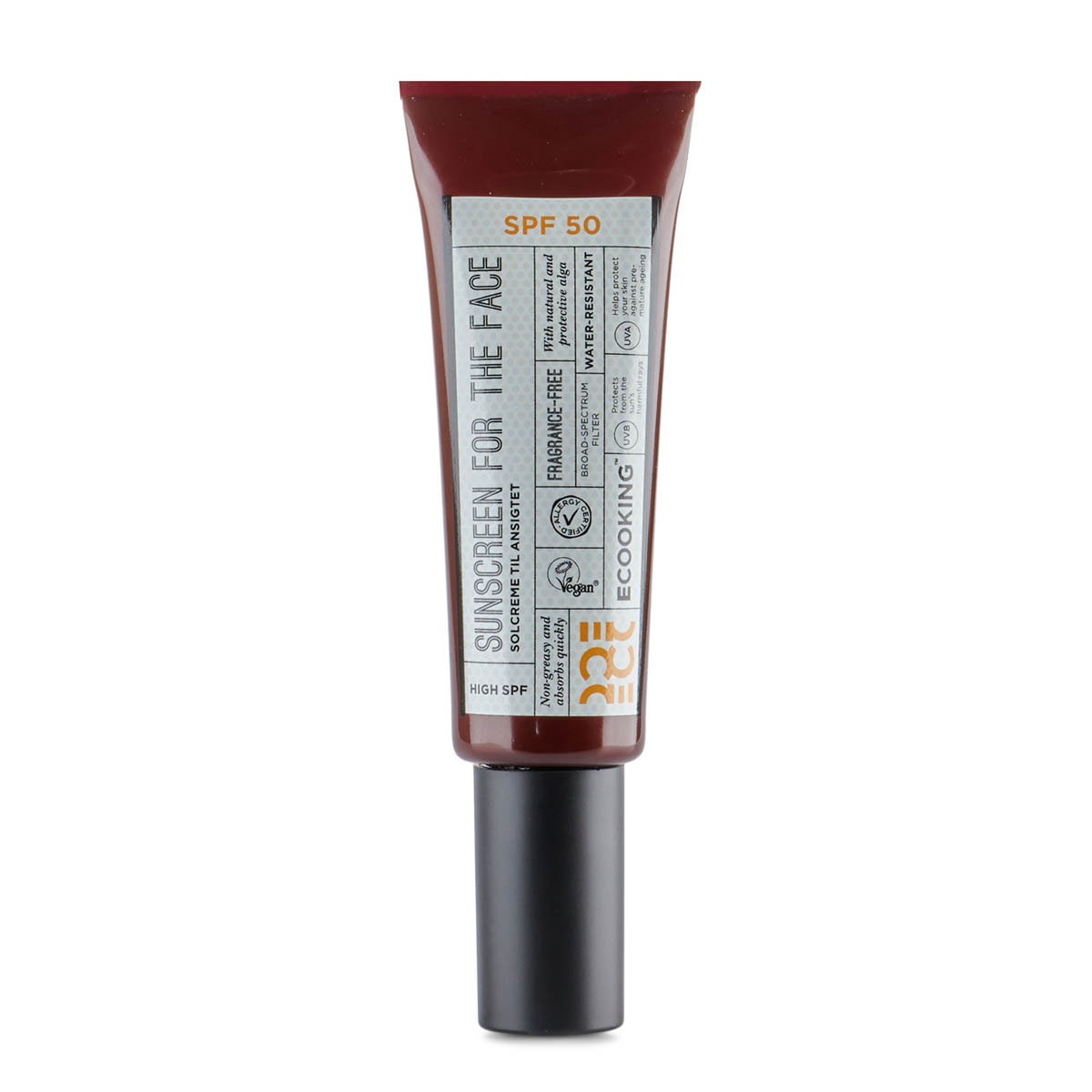 Ecooking Sunscreen Face, SPF 50, Fragrance free 50