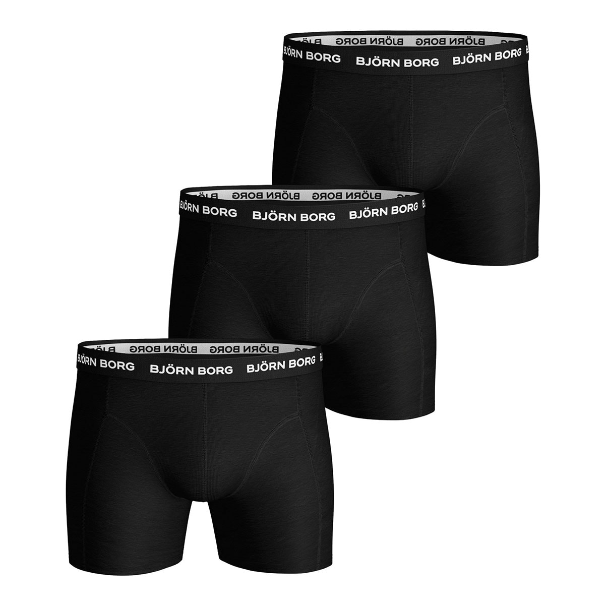Björn Borg Shorts Noos Solid Black 3p XL